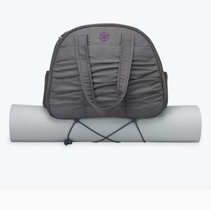 Gaiam Metro Yoga/Gym Bag, In Gray/Purple